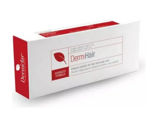 Dermclar Hair – Fortalecimiento Capilar sin Hormonas (5 Viales x 10 ml)