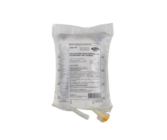 Suero Fisiológico – Solución Isotónica de Cloruro de Sodio 0.9% (500 ml)